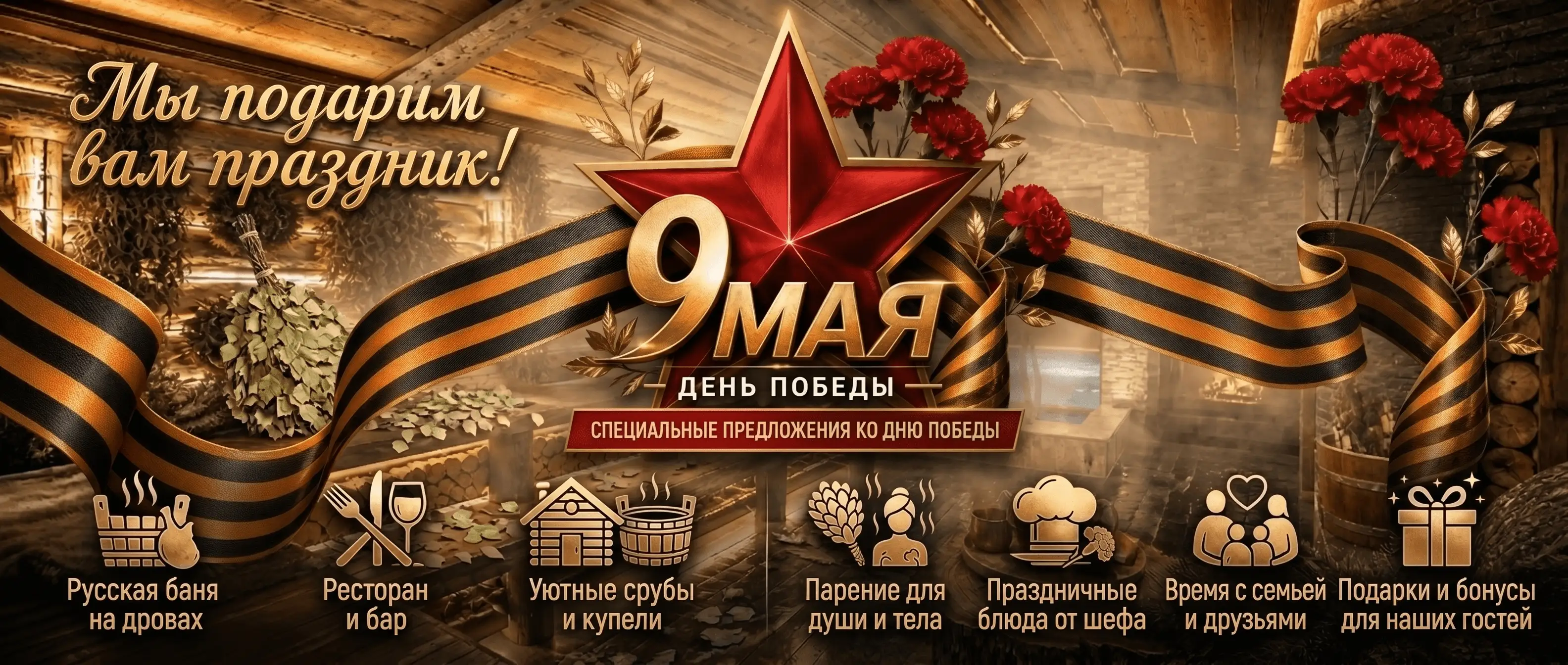 Таежные бани 9 мая 2026!