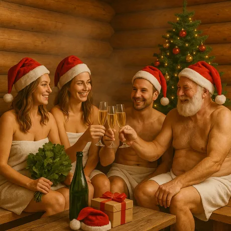 Новогодний корпоратив в бане