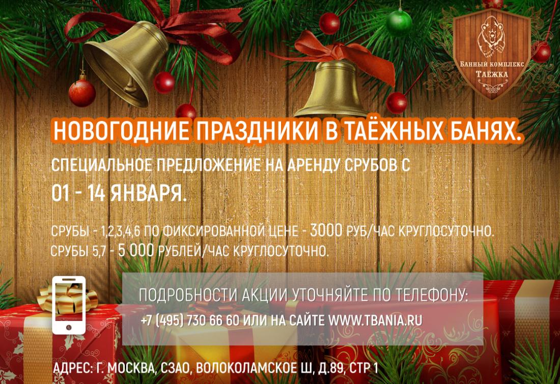 Новогодние каникулы в Таёжке!